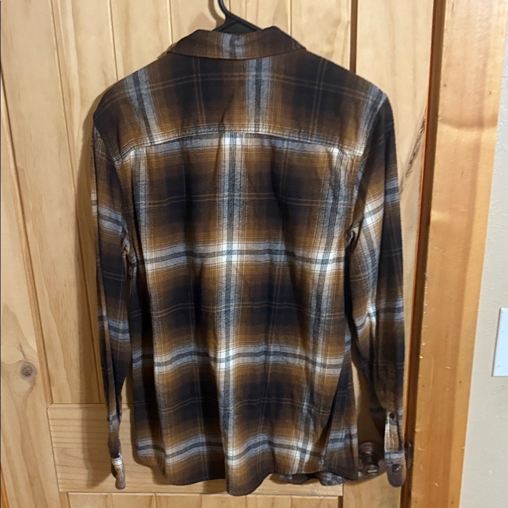 Urban Pipeline Brown Plaid Button Down Shirt - Picture 3 of 4